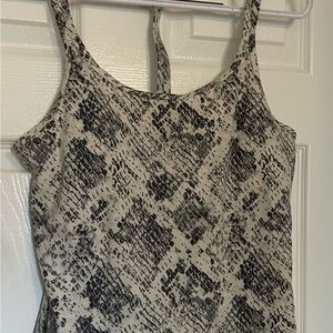 Victoria Secret Pink Snake Skin Top w Built In Bra